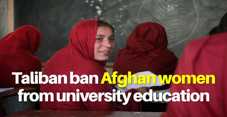 Afghan Taliban ban Afghan women from university education