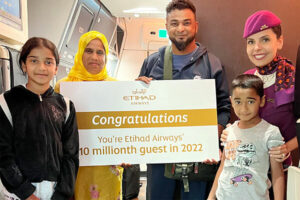 Etihad Airways celebrates flying 10 millionth passenger in 2022
