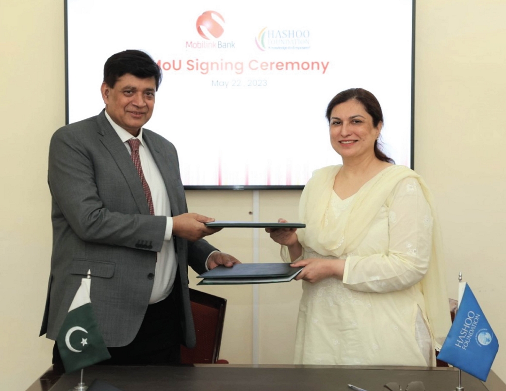 Mobilink Bank and Hashoo Foundation drive Financial Inclusion Initiatives for MSMEs Photo caption English