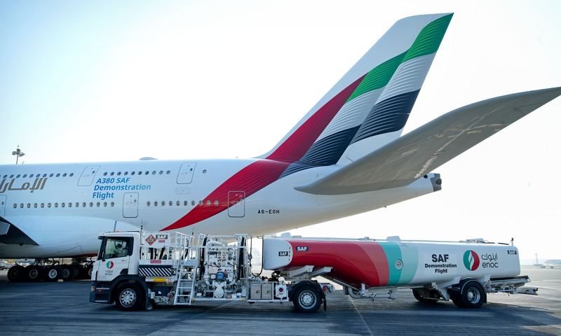 Emirates: Pioneering Sustainable Aviation with 100% A380 Demonstration Flight