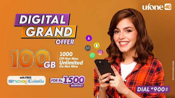 Ufone 4G's Digital Grand Offer Unveils Exclusive Discounts and Free Subscriptions