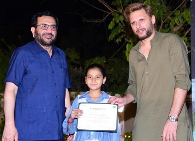 Shahid Afridi says empowering daughters from deprived families with quality education is a must for Pakistan's progress.