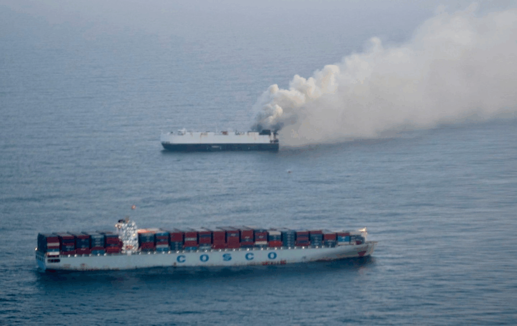 Cargo Ship Carrying 3,000 Vehicles Sinks in North Pacific