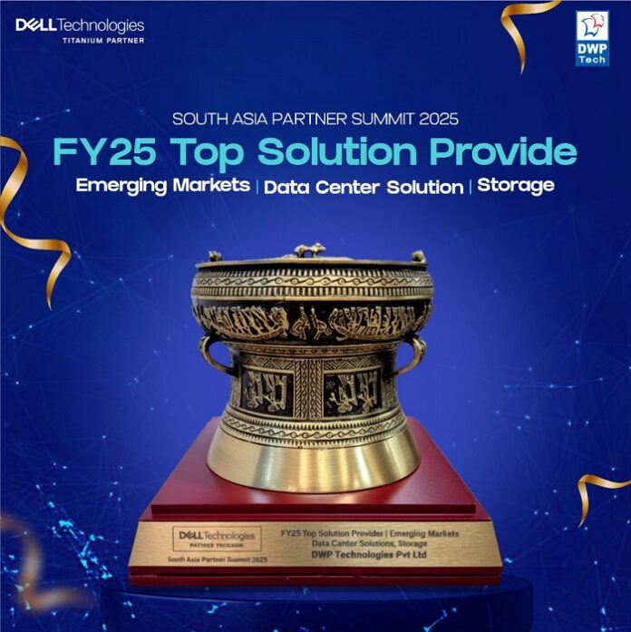 DWP Technologies wins Top Solution Provider award at Dell Technologies South Asia partner summit 2025