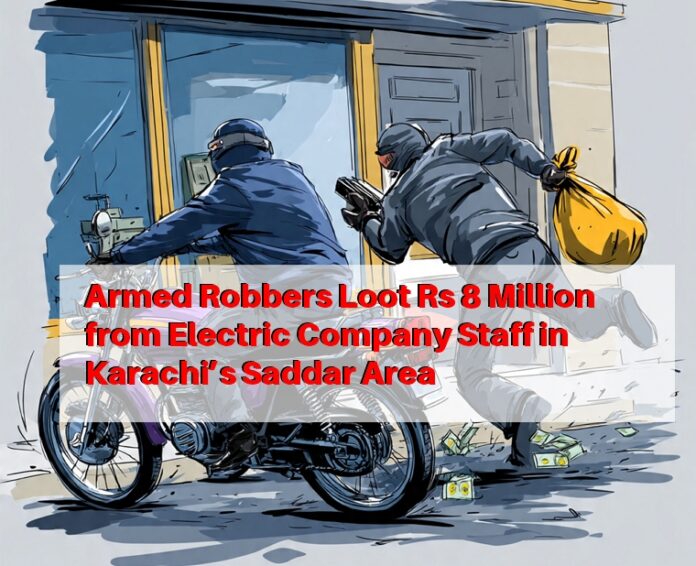 Armed Robbers Loot Rs 8 Million from Electric Company Staff in Karachi’s Saddar Area
