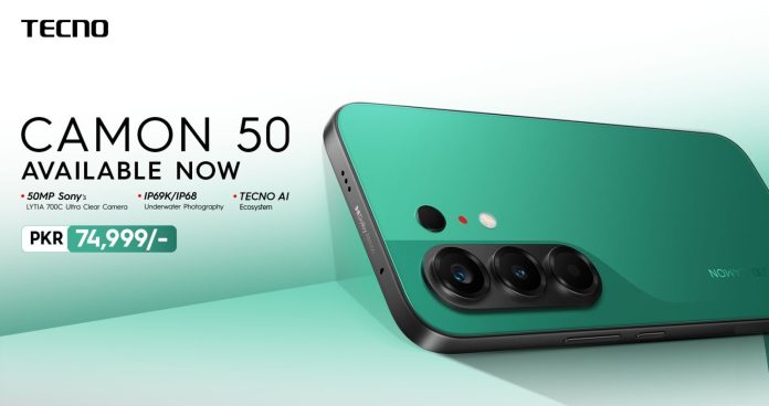 TECNO CAMON 50 Pro Launched in Pakistan with AI 60X Super Zoom, FlashSnap & Underwater Photography