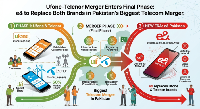 Ufone-Telenor Merger Enters Final Phase, e& to Replace Both Brands