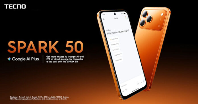 TECNO SPARK 50 Delivers 50MP AI Camera, 120Hz Display and Google AI Plus for Smarter Daily Use