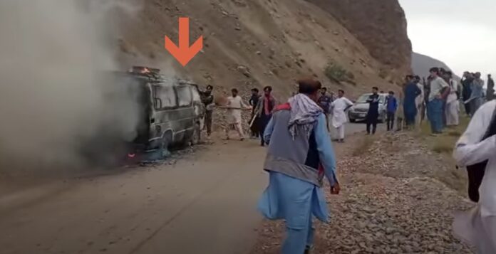 Schoolchildren Safe After Flying Coach Catches Fire on Chitral-Shandur Road